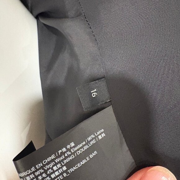 Navy Pinstripe Theory Blazer - Picture 4 of 4